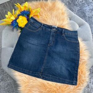 Women’s Blue Jean Skirt St. John’s Bay Sz 10
